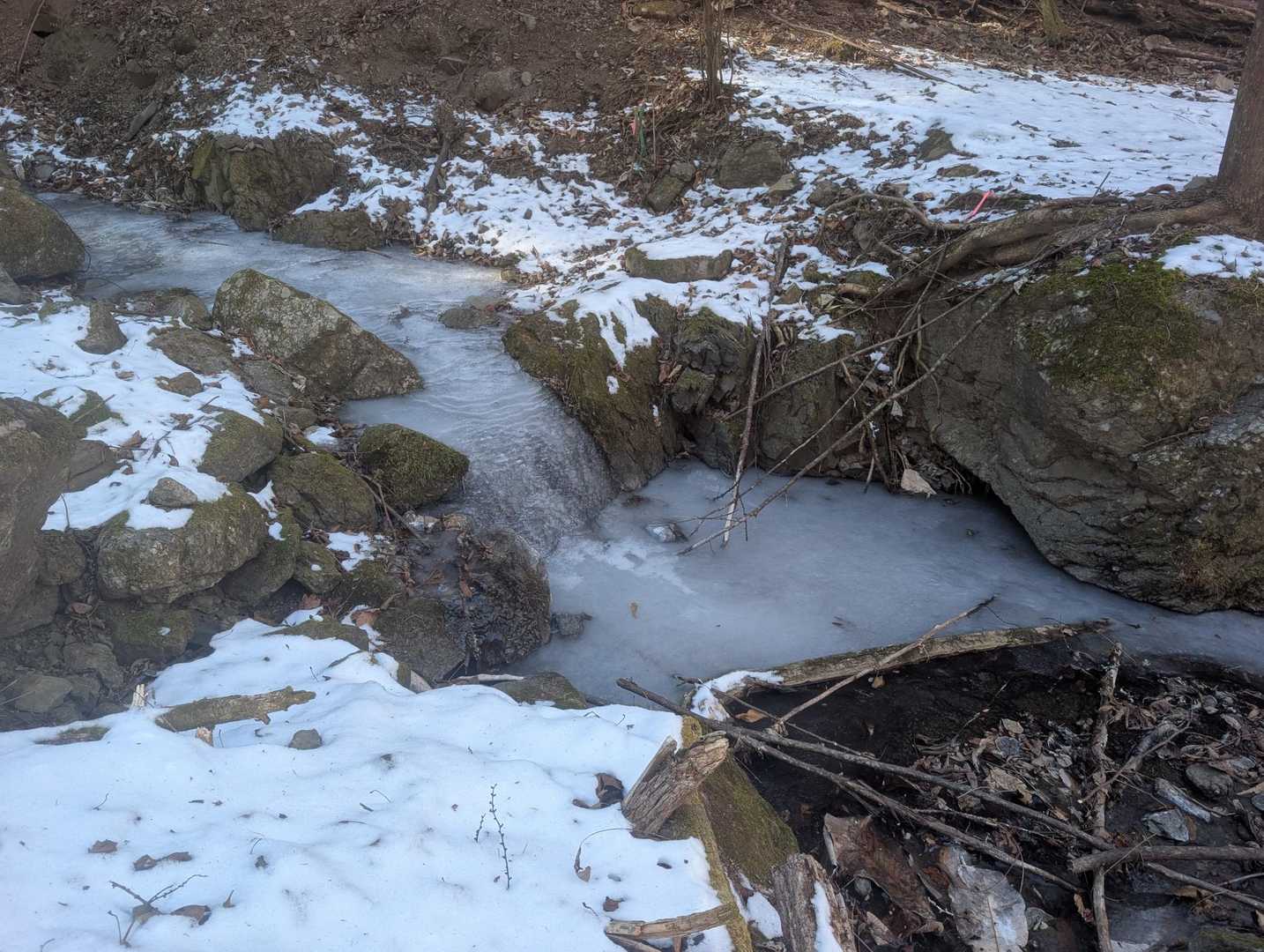 この氷の場所を渡ります