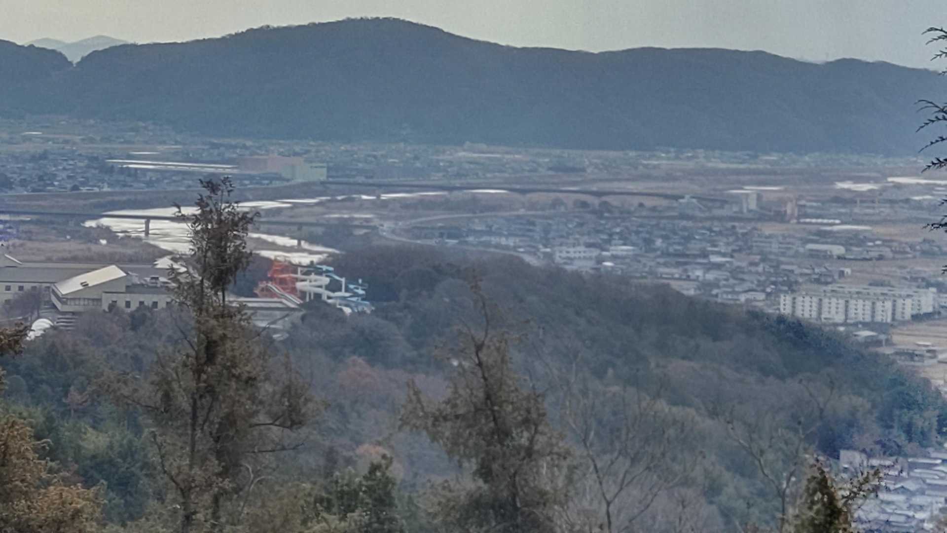 中腹からの高梁川✨