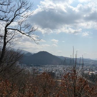 盃山からの千歳山👀