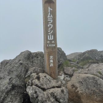 着いたが…
トムラウシも視界悪し🌀
何故こうなった…