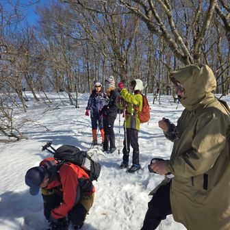 だいちゃんもワカンの練習