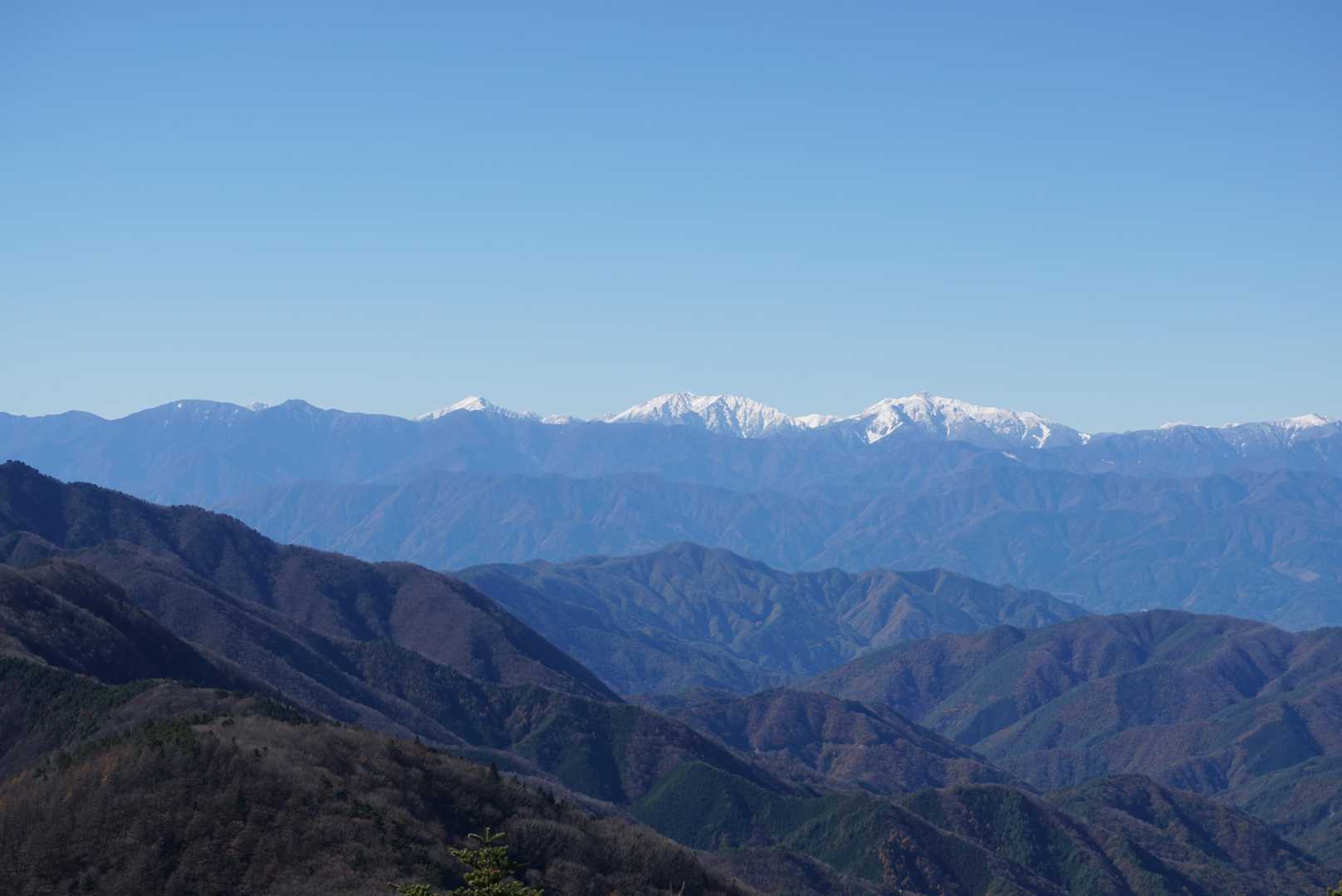 南アルプス悪沢岳、赤石岳
