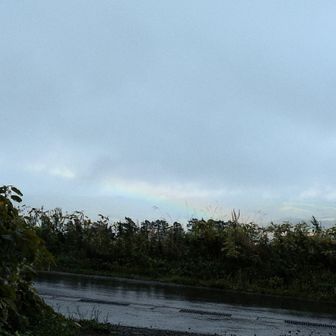 下山後の虹🌈束の間の喜び