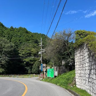 ふふふ、私の勝ちです。
このちょい手前で行きのバスとすれ違ったのでバス停でまたなくてよかったーふふん
なんの争いや