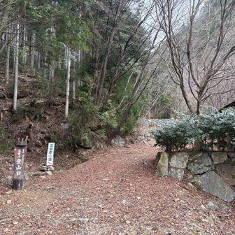 しばらく登ると東屋＆登山口標柱だ☝️