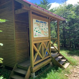 上級者向けトイレを使用。ボットン和式ですが、それほど虫もおらず。最悪というほどではなかった。