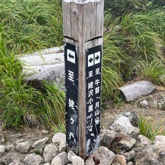 姥ケ岳はパスして牛首、山頂方面へ