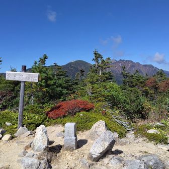 念丈岳。三等三角点「念大山」