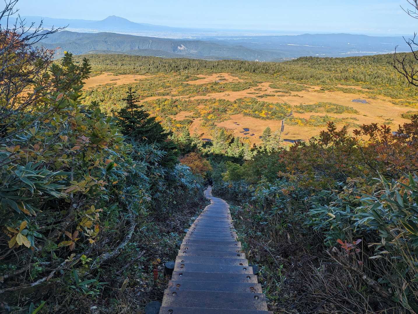 酸ヶ湯温泉から八甲田大岳を登り、広大な高層湿原を歩く王道コースの写真