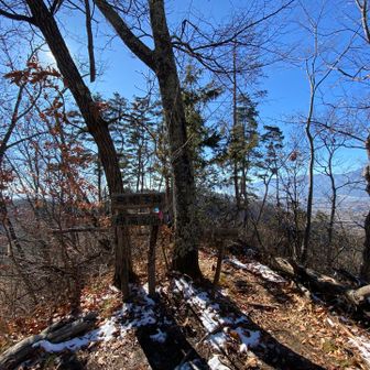 途中　烏帽子峰に寄り