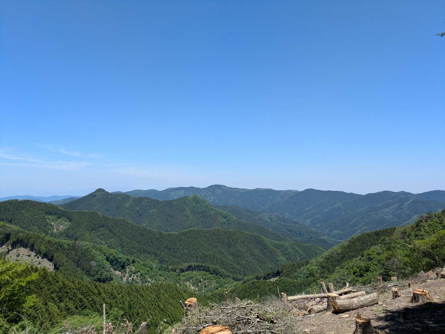 芦ヶ久保駅-二子山-焼山-蔦岩山-武川岳-伊豆ヶ岳登山口- 縦走コースの写真