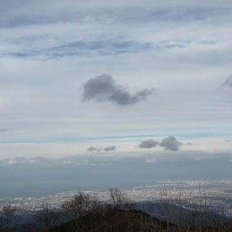 大阪市までは角度的に見えにくかった