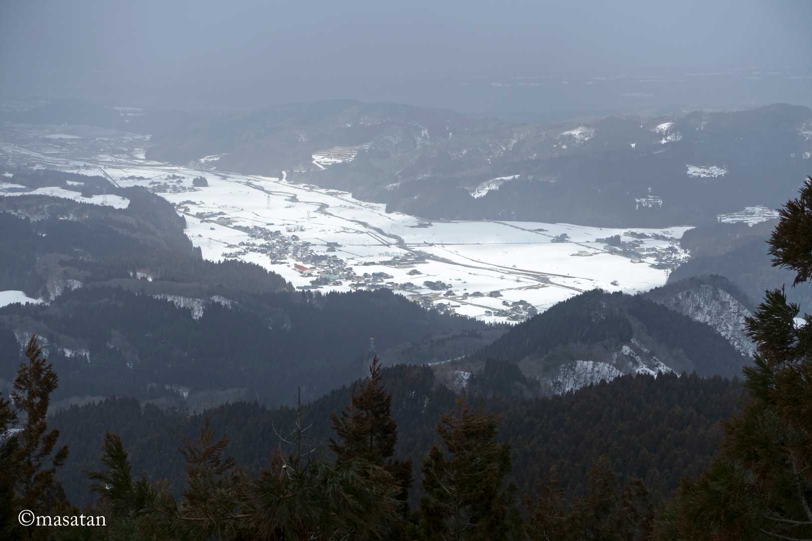 片貝の町並み。