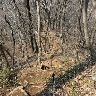 いきなり鎖⛓️つかんで降ります