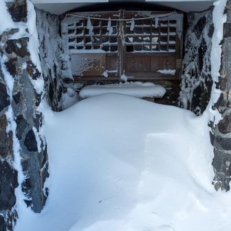 あらら💦吹き溜まってる😥