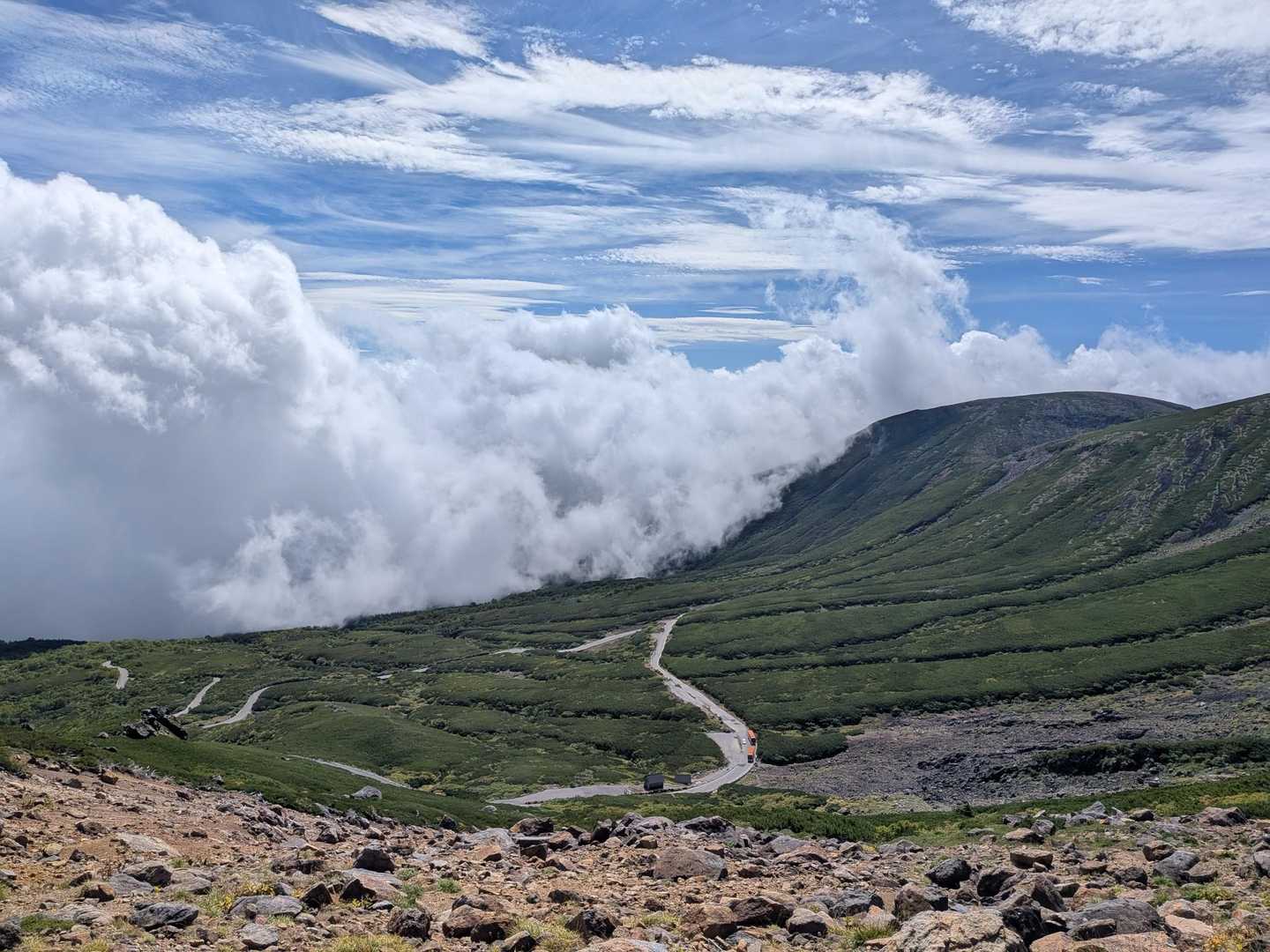 乗鞍山頂バス停-富士見岳口 往復コースの写真