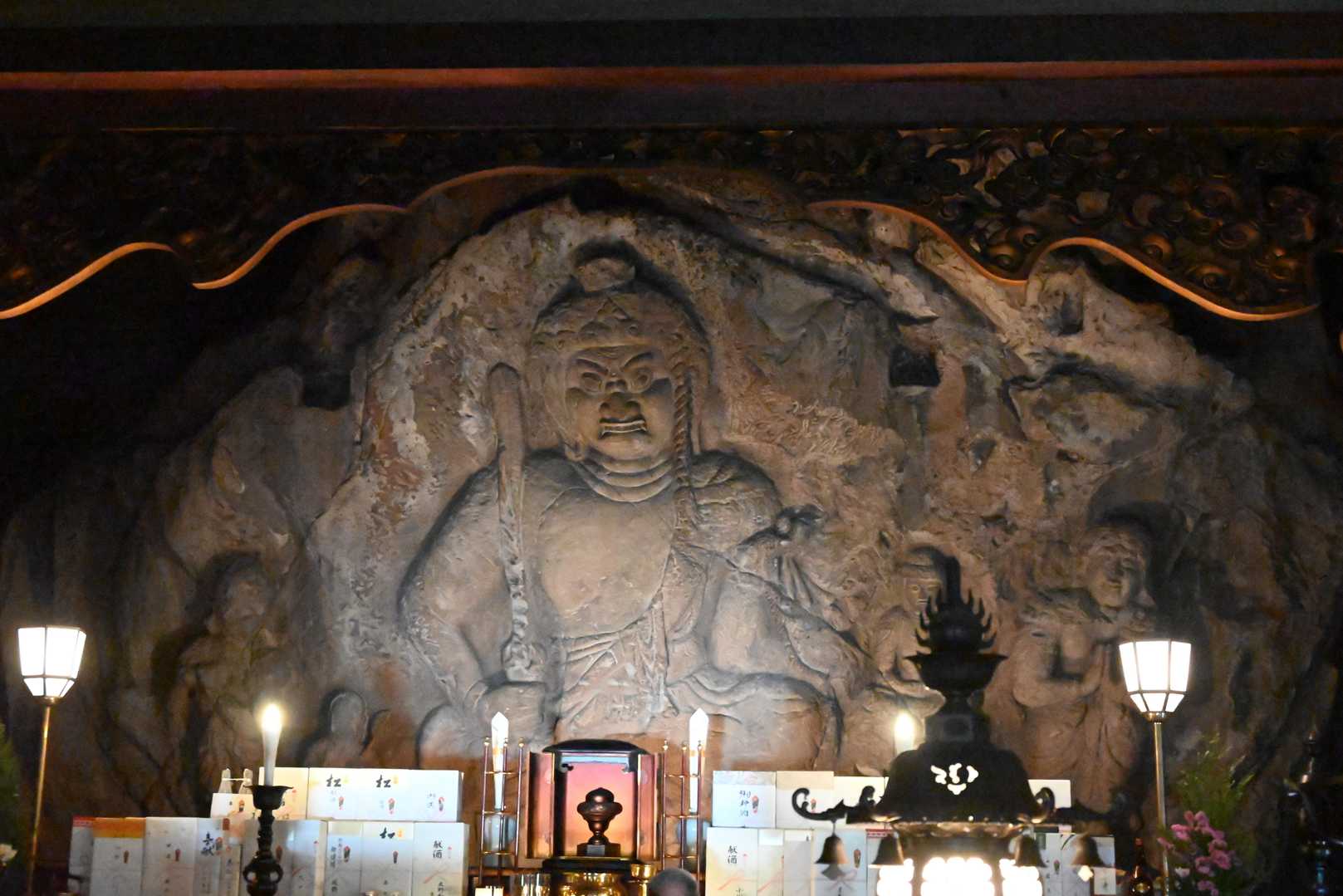 📸本堂内には重文不動明王像
約6m、岩に彫られています🙏