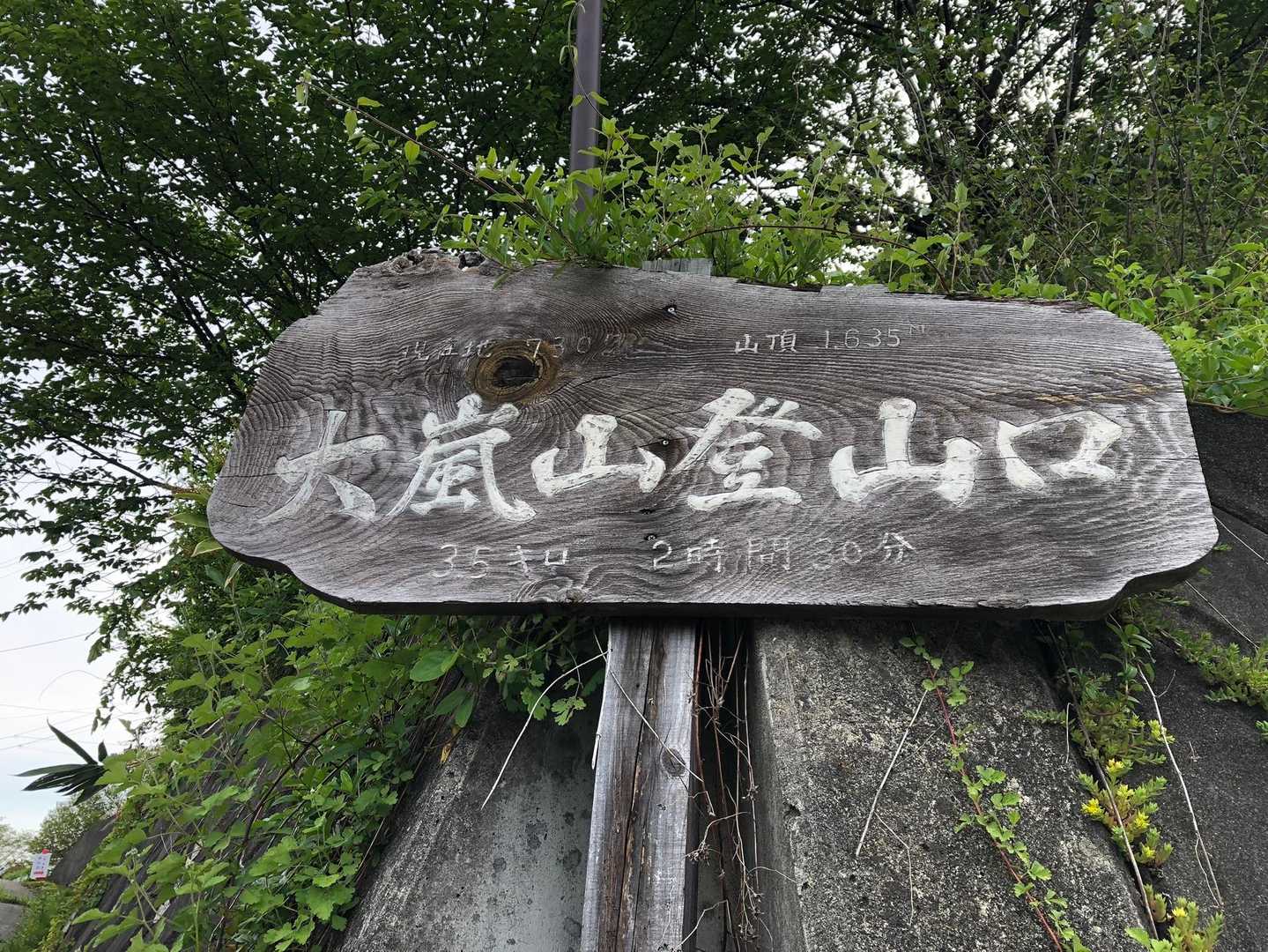 大嵐山-大嵐山-湯ノ倉山 往復コースの写真