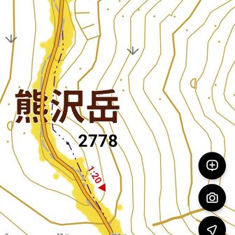 熊沢岳まで来れば、このコースの累積登り(約1250m分)の半分は超えたことになります。