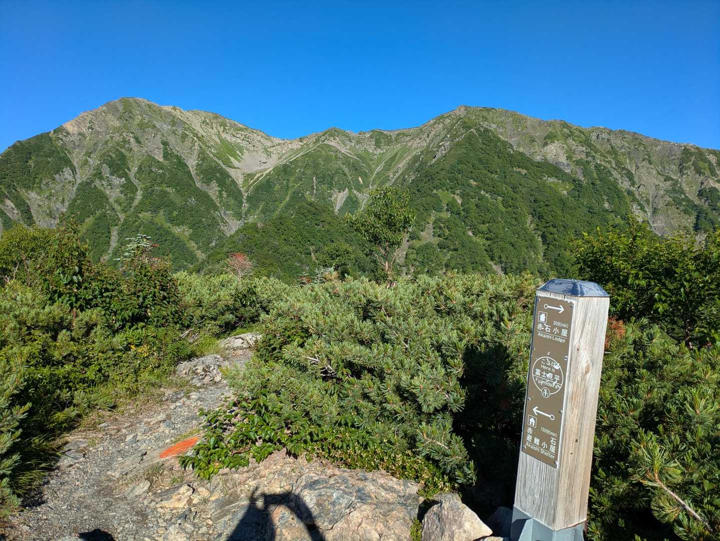 富士見平からの赤石岳