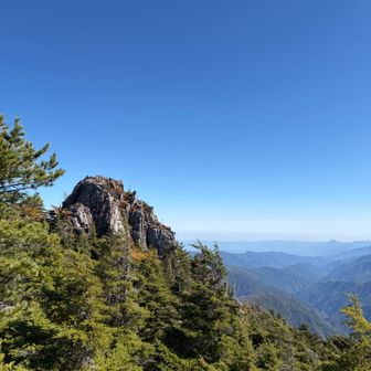 目の前に見える崖は山のピーク
ただ登る事は禁止されてる