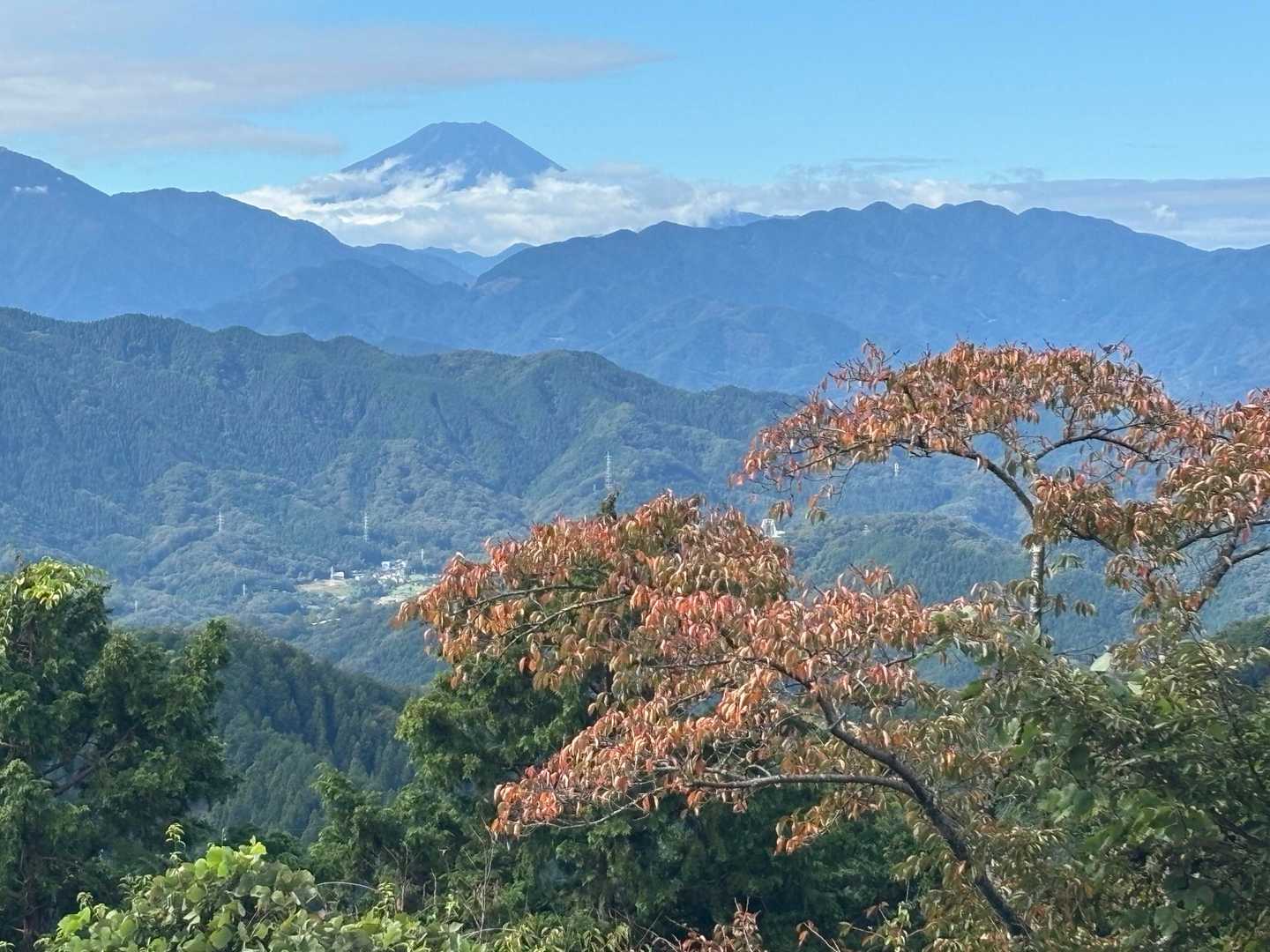 やはり見えると嬉しい☺️ 富士山の冠雪はいつになるのかな？