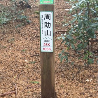 周助山登頂383m
奥武蔵ロングトレイル