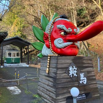 鞍馬駅前の大天狗