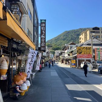参道に戻ってきました。愛宕山・八景山を登り返して帰ります。