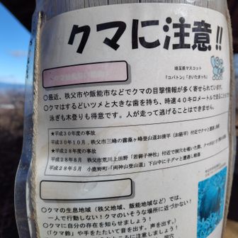 ここには書いていませんが、
令和5年に陣見山の山頂付近でクマが見られたそうです