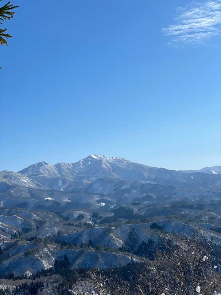 粟ヶ岳様も綺麗に見えた😆💙