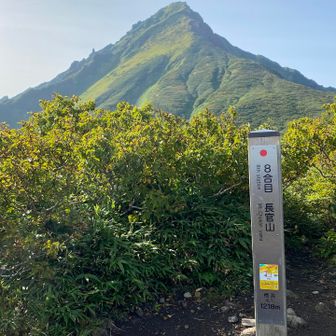 美しい山頂が見えて感動