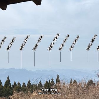 くっきりしてたら脊振山とか見えるのかな