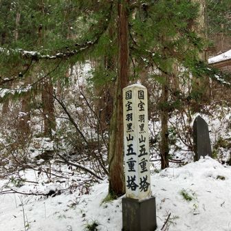 国宝羽黒山五重塔