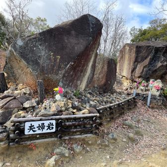 夫婦岩と言うけど子供も居てます