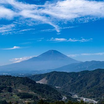 こんな感じで富士山が道中拝めます