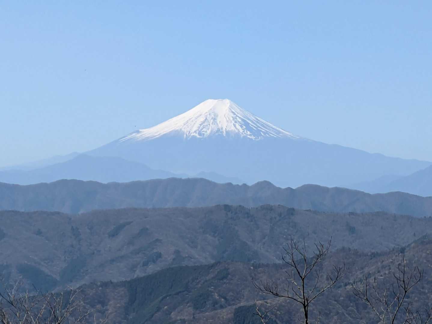 指沢山-惣岳山-御前山-クロノ尾山-鞘口山-愛宕山-奥多摩 縦走コースの写真