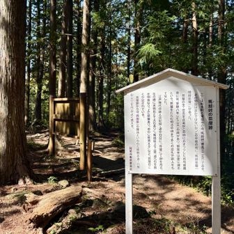 熊野古道との交差地点、馬越峠に到着