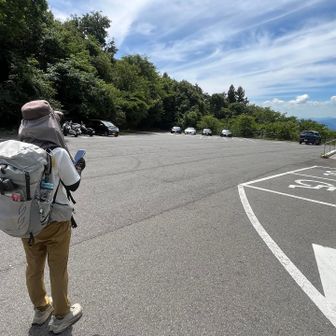 駐車場まで戻ってきたー！