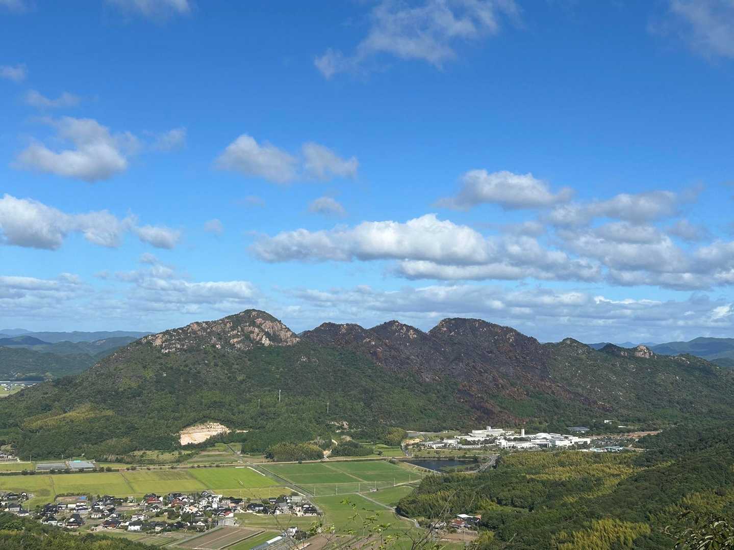 火の山連山を確認
