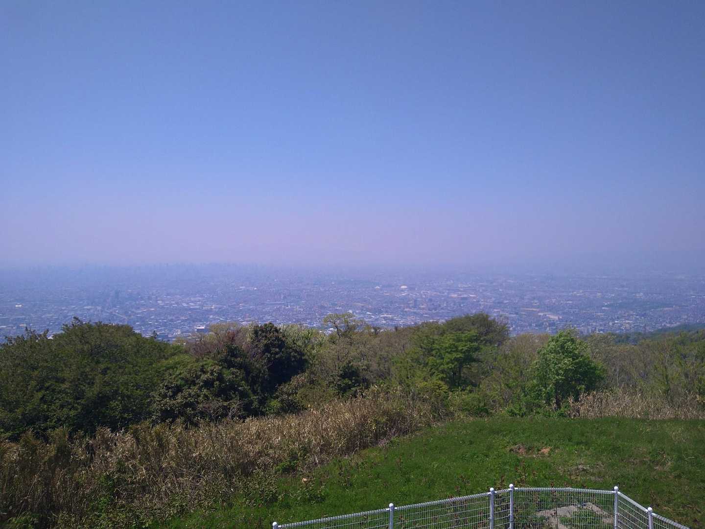 山頂から👀ガス気味😅