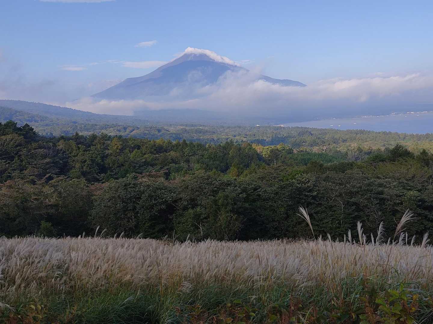 パノラマ台 駐車場からの富士山