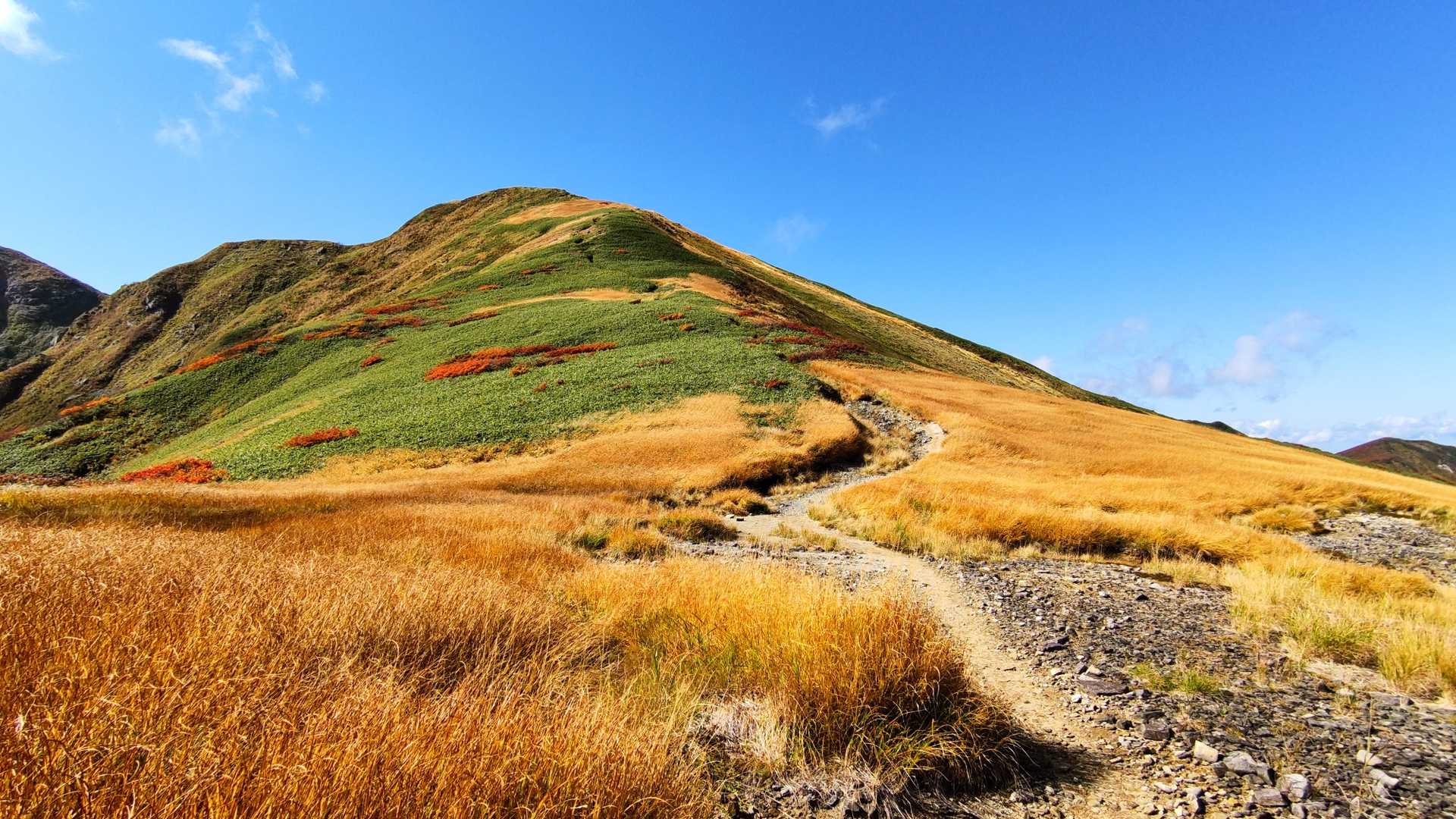 清太岩山-ユーフン山-竜門山-西朝日岳-大朝日岳-小朝日岳 周回コースの写真