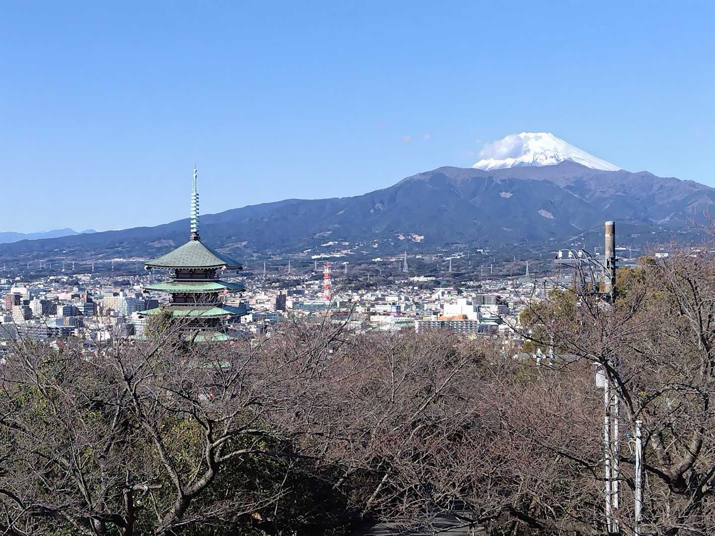 五重塔と富士山🗻
静岡バージョン

桜🌸の木もあるから、混んでる新倉山行かなくてもこっちで良くない?