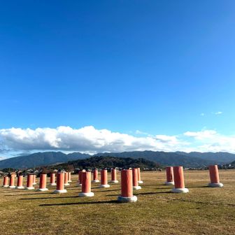 藤原宮跡から畝傍山をのぞむ