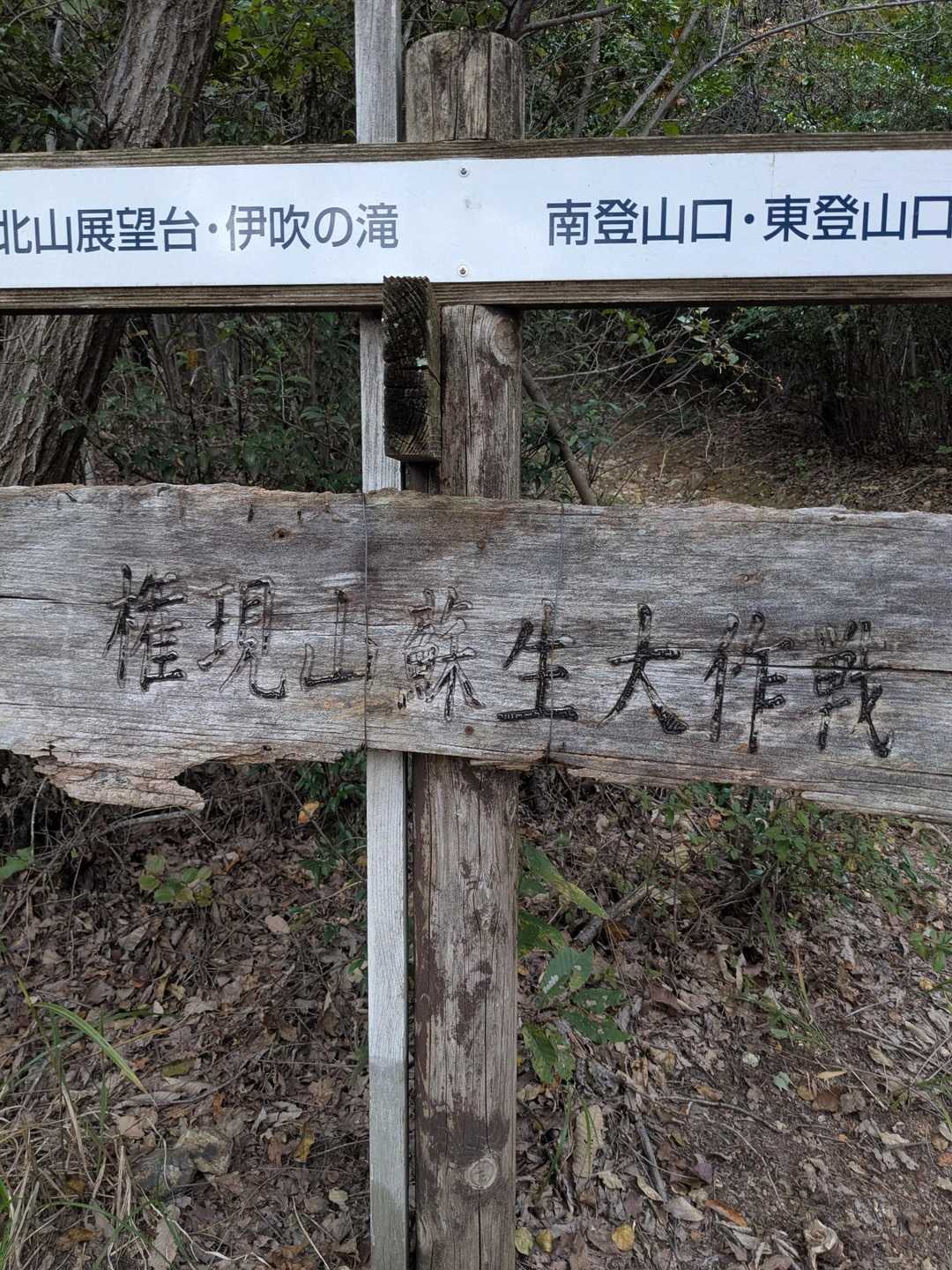各務原権現山-伊吹の滝登山口 縦走コースの写真