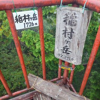 山頂の展望台に到着
