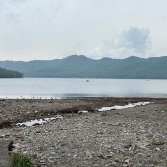 青木旅館の辺りまで流されてたピンクのスワンボート戻ってこないなぁ💦
🎣釣り人に「電話してモーターボートに迎えに来てもらえ〜‼️」って言われてたんだけど、どうなったかなぁ🙄