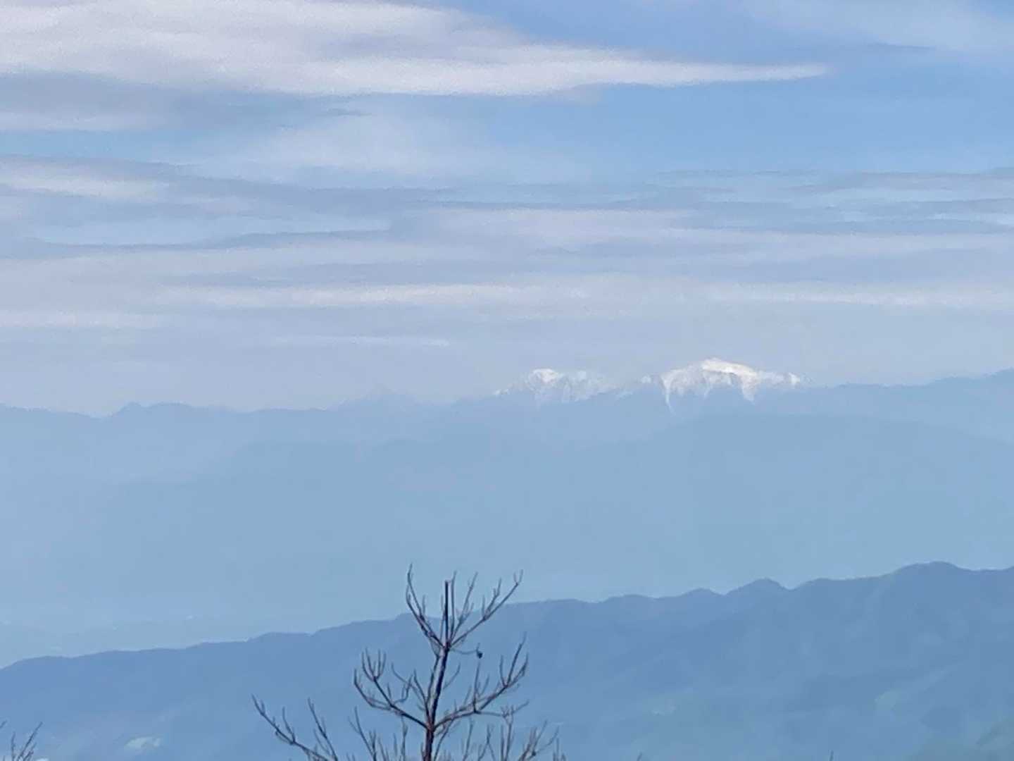 赤石岳あたりまで見えました。