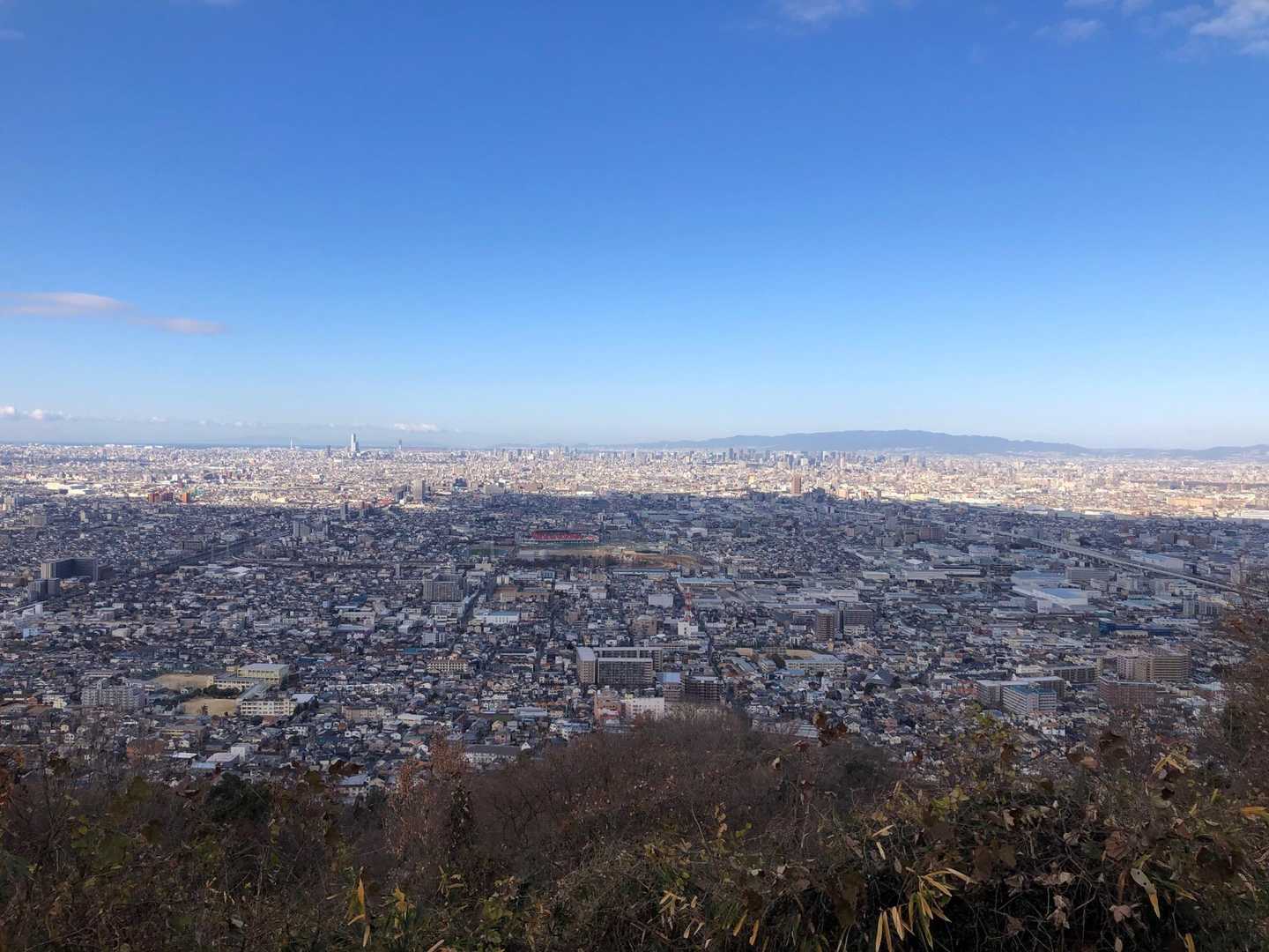 枚岡駅-神津嶽-暗峠-鬼取山-生駒山-生駒駅 縦走コースの写真